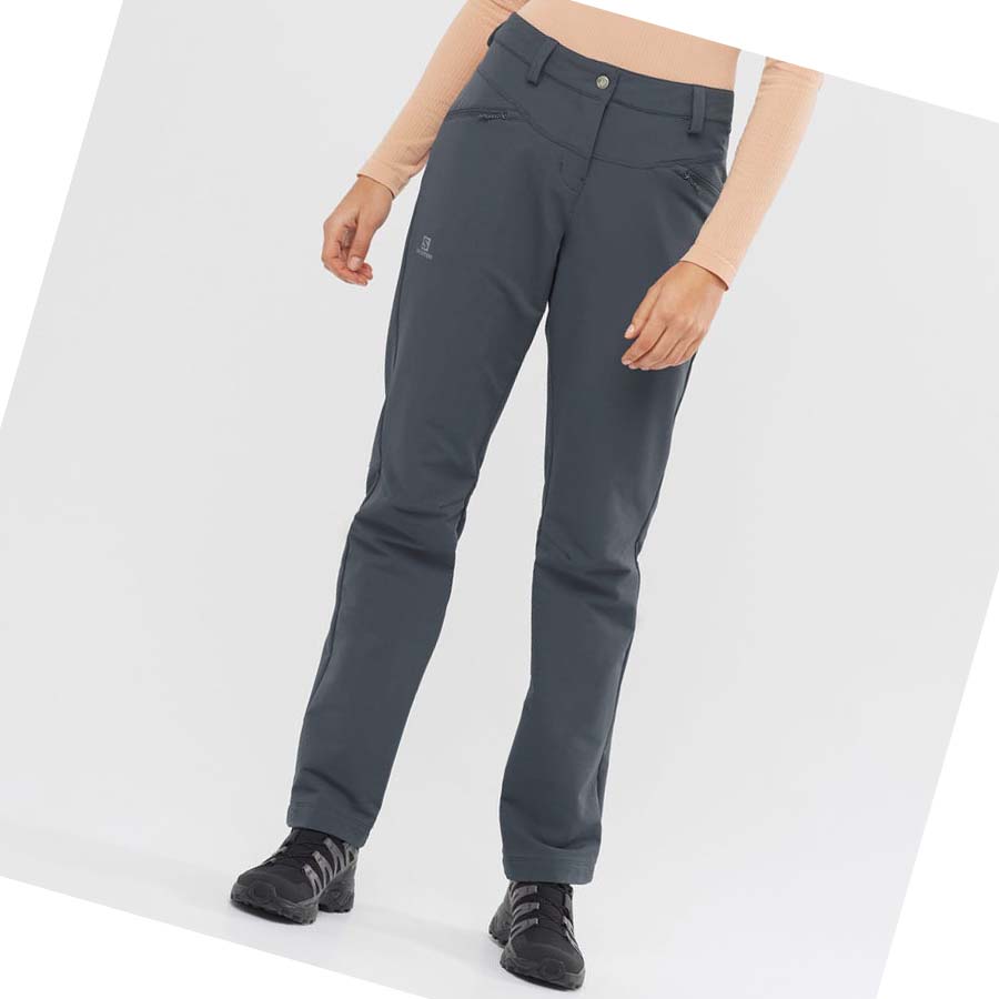 Pantalones Salomon WAYFARER STRAIGHT WARM Mujer Grises | MX 2394QMA